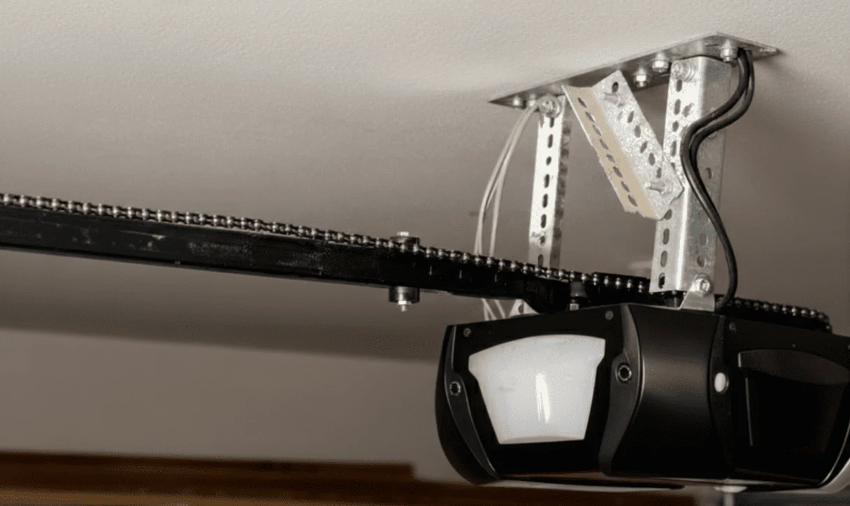 Black Chain Garage Door Opener